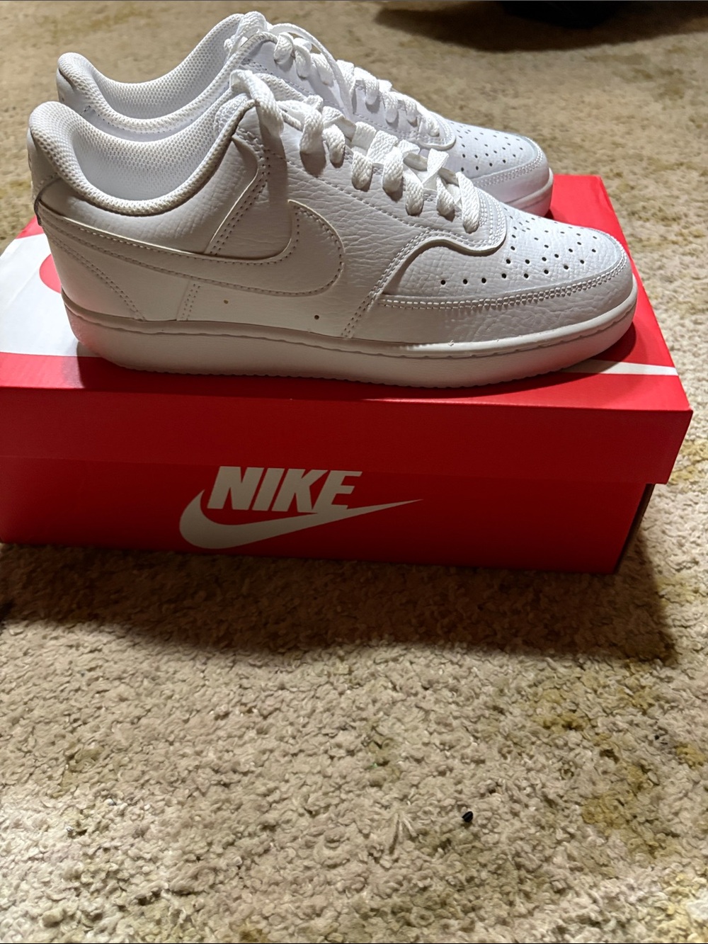 Nike Women’s All-White Low-Top Sneakers